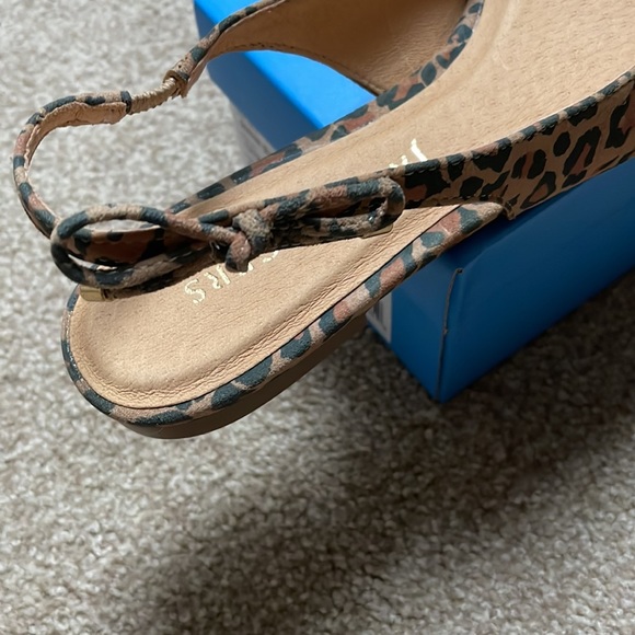 Jack Rogers Serena leopard Slingback 9.5 NIB - Picture 2 of 5